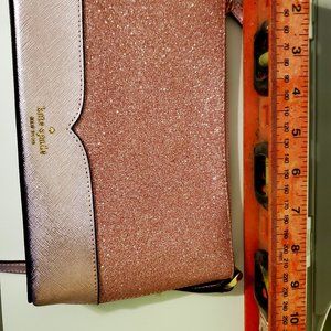 KATE SPADE PINK GLITTER HAND BAG